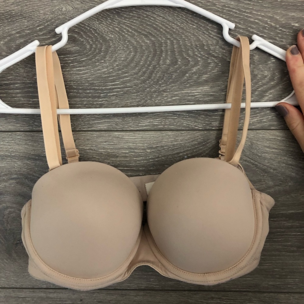 Nude Strapless PINK VS Bra
